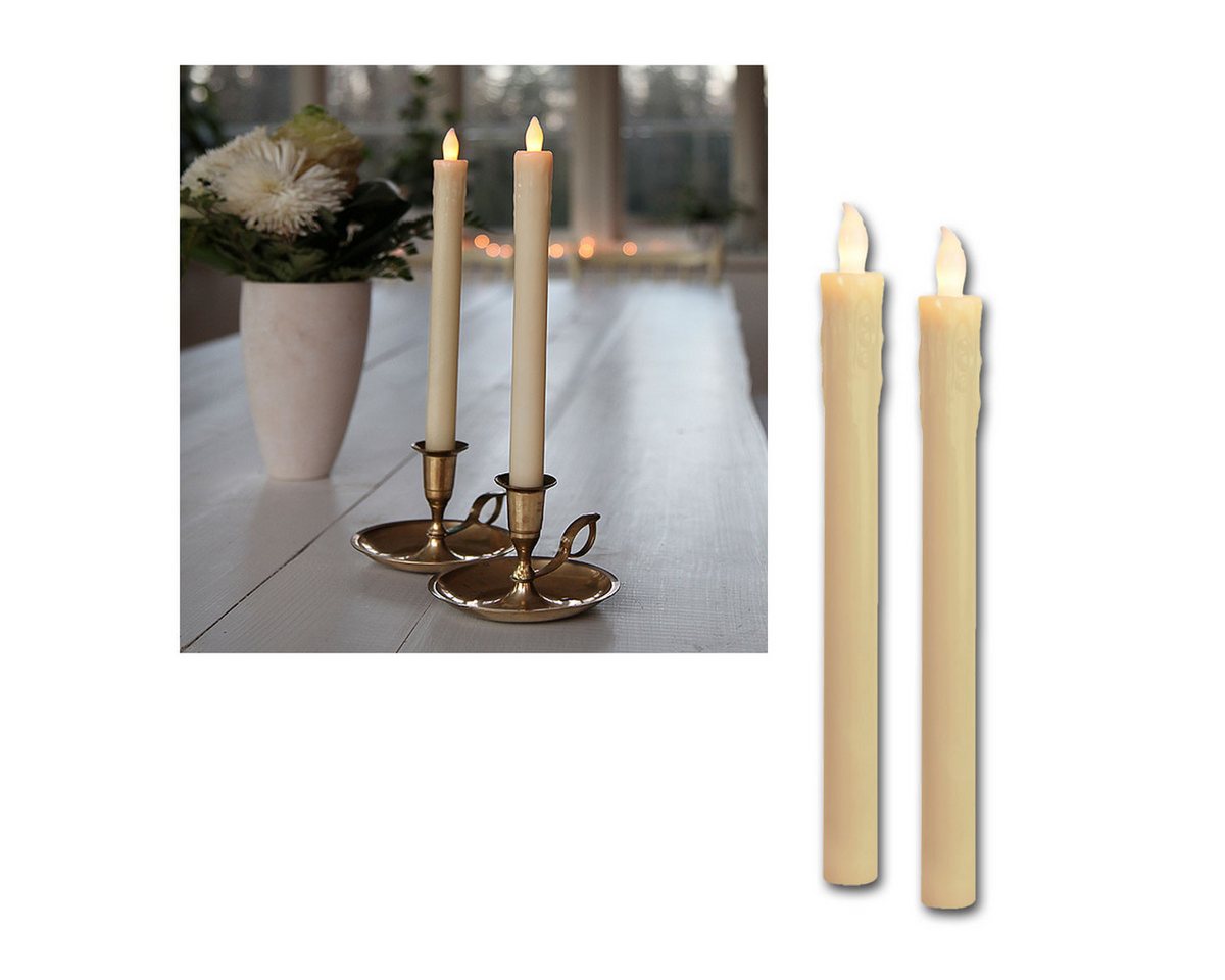 STAR TRADING Schalter 2er Set LED Stabkerzen beige, Schalter per Flamme STAR TRADING Schalter 2er Set LED Stabkerzen beige, Schalter per Flamme von STAR TRADING