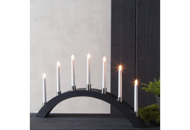 STAR TRADING Schwibbogen Lichterbogen TALL Fensterleuchter 7flammig L: 67cm Holz schwarz STAR TRADING Schwibbogen Lichterbogen TALL Fensterleuchter 7flammig L: 67cm Holz schwarz von STAR TRADING
