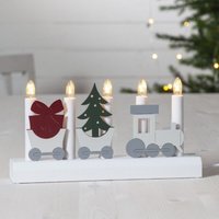 Star Trading - led Tischleuchte Weihnachtszug in Weiß 5x 3W - white von STAR TRADING