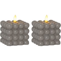 Star Trading - Bubble Kerze led Kerzen mit Timerfunktion led Kerzen flackernde Flamme Bubble Kerzen 2er Set led Kerze mit Timer Kerzen Deko Kerzen von STAR TRADING