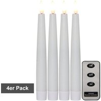 Star Trading - LED-Wachskerze 'Flamme' 4er Set von STAR TRADING