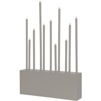 Star Trading - Moderner Kerzenleuchter ,Buzz' mit 11 Lichtquellen, austauschbare E5 Leuchtmittel, Holz + Metall, beige, h 43cm Star Trading - Moderner Kerzenleuchter ,Buzz' mit 11 Lichtquellen, austauschbare E5 Leuchtmittel, Holz + Metall, beige, h 43cm von STAR TRADING