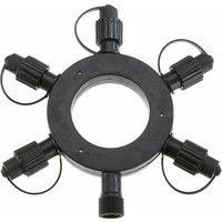 Best Season - Star Trading Verteiler System Expo/LED/Connecta/Focus, Ringverbinder, Schwarz, Außenbereich, ø 20 cm von BEST SEASON