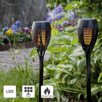 Solar Fackeln 6er Set Solar Lampe Outdoor Solar Gartenleuchte led Gartenbeleuchtung Solar Gartenleuchten Solar Gartendeko Solar für Garten Balkon Hof von STAR TRADING