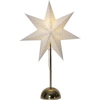 Star Trading - Standleuchte Stern Lottie, Metall/Papier, beige von STAR TRADING