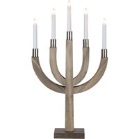 Star Trading - Star Fensterleuchter 'Elias', 5-flammig, Natur, 3.45 x 6.7 x 0.8 cm von STAR TRADING