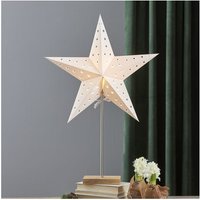 Star Trading - Star Leo Standleuchte, Papier, Beige/Braun, 60 x 43 cm von STAR TRADING