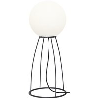 Stehleuchte Mallorca, Stehlampe, Dekoration, Schwarz, Weiß, E27, Außenbereich, IP65, 70 cm - Star Trading von STAR TRADING