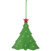 Star Trading - Weihnachtsbeleuchtung ,Merry' aus Filz, Weihnachtsbaum mit 10 LEDs, Batterien + Timer, grün, h 30cm Star Trading - Weihnachtsbeleuchtung ,Merry' aus Filz, Weihnachtsbaum mit 10 LEDs, Batterien + Timer, grün, h 30cm von STAR TRADING