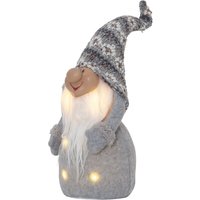 Star Trading - led Weihnachtsfigur Joylight von Deko Wichtel aus Stoff und Kunststoffkörper mit Beleuchtung in Grau und Weiß, warmweiß, Star Trading - led Weihnachtsfigur Joylight von Deko Wichtel aus Stoff und Kunststoffkörper mit Beleuchtung in Grau und Weiß, warmweiß, von STAR TRADING