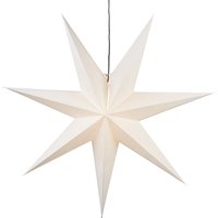 Weihnachtsstern Frozen von 3D Papierstern Weihnachten in Weiß, Dekostern zum Aufhängen mit Kabel, E14 Fassung, ø: 100 cm - Star Trading von STAR TRADING