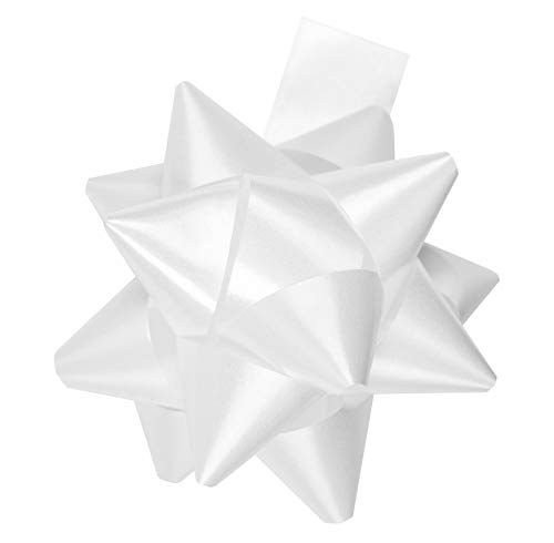 STAR 10 Geschenkschleifen Rosetten 11cm Weiß von Star