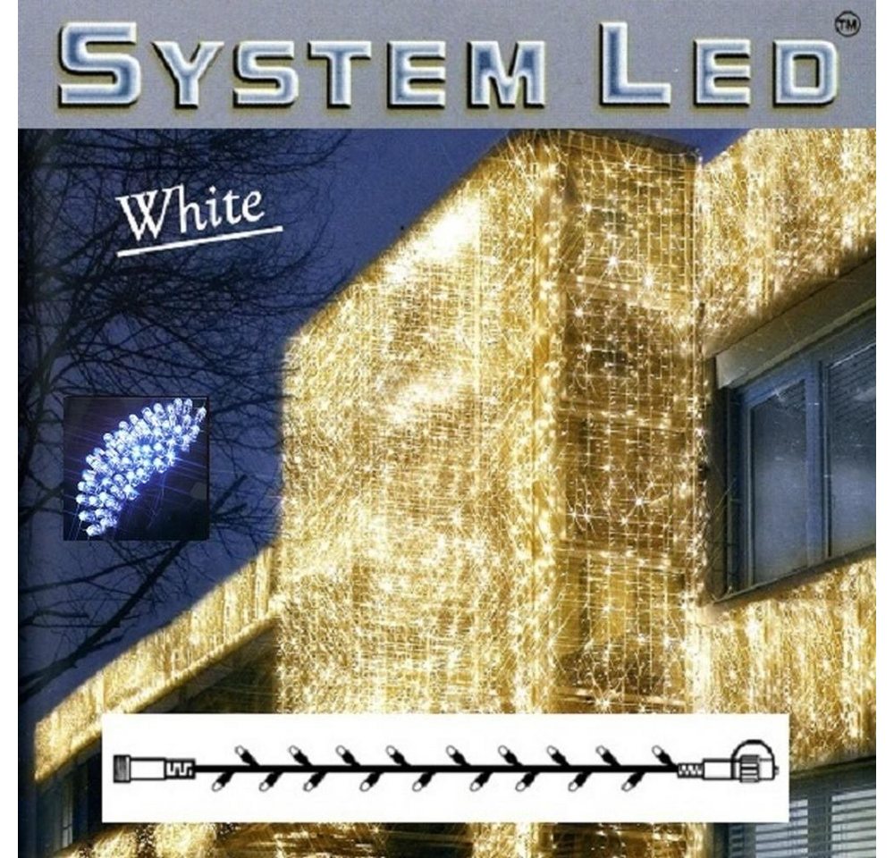 STAR LED-Lichterkette 466-09 System LED Lichterkette Extra 5m 50er blau Kabel weiß von STAR