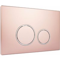 Raybro Innovations - Betätigungsplatte doppio 50 Rose/Chrom für Geberit Spülkästen UP320, UP300, UP10 - StarBlueDisc von RAYBRO INNOVATIONS