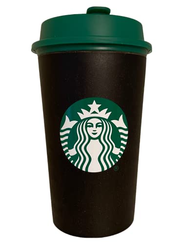 STARBUCKS Schwarze recycelte Kaffeetasse, 354 ml hoch von STARBUCKS