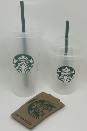 STARBUCKS Wiederverwendbarer Becher Duo: 680 ml und 473 ml Kalter Becher Mit Ärmeln von STARBUCKS