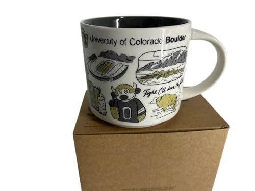 Starbucks Been There Campus Collection Kaffeetasse – CU Colorado Buffaloes, 400 ml, Weiß von STARBUCKS
