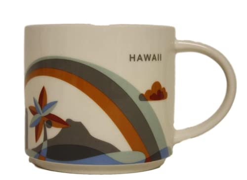 Starbucks Hawaii - You Are Here Collection Coffee Mug with Rainbow and Diamond Head von STARBUCKS