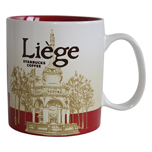 Starbucks Kaffee Tasse City Mug Tee Icon Serie Lüttich Belgien Liege 355ml Keramik von STARBUCKS