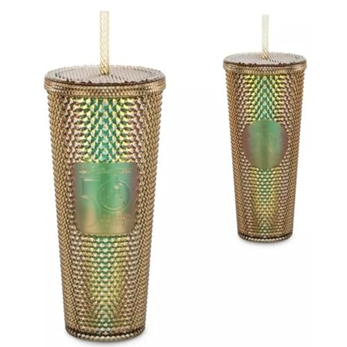 Starbucks Magic Kingdom Becher mit Trinkhalm, 50. Jahrestag, goldfarben, 680 ml von STARBUCKS