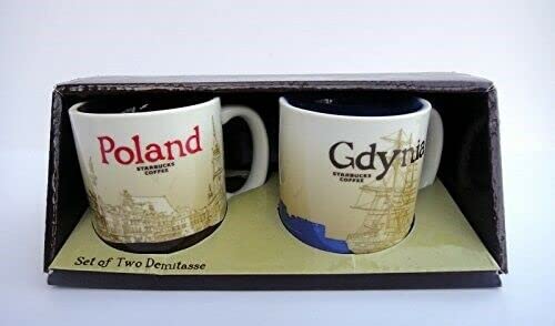 Starbucks Mug Gdynia/Poland Set of tow Demitasse Coffee Kaffee Gdynia/Poland Espresso von STARBUCKS