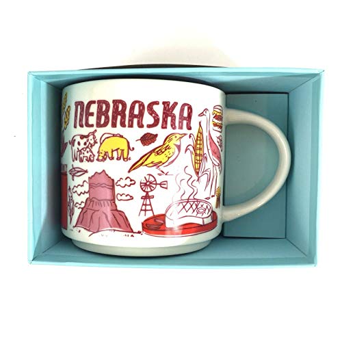 Starbucks Nebraska Been There Series Over The Globe Collection Keramik-Kaffeetasse, ca. 400 ml von STARBUCKS