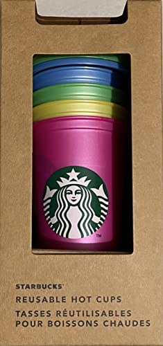 Starbucks Spring 2022 Limited Edition Wiederverwendbare Heiß-Reisebecher mit Deckel – 16 oz, 4 Stück von STARBUCKS