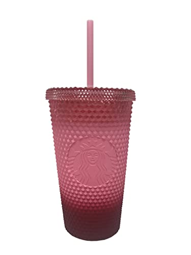 Starbucks Trinkglas mit rosa Farbverlauf, für Herbst und Winter, Urlaub 2022 (473 ml – Grande) von STARBUCKS