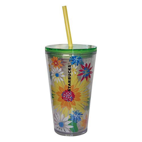 Starbucks Tumbler Cold Cup Blumen Edition Kaltgetränke Becher wiederverwendbar von STARBUCKS