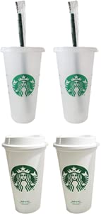 Starbucks Wiederverwendbares Set: 57 - 680 ml Becher und 57 - 473 ml heiße Tassen von STARBUCKS
