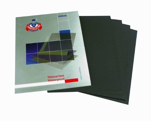 Starcke Matador Nass- und Trockenschleifpapier, Körnung 80, 5 Blatt, 230 x 280 mm von STARCKE ERSTA Abrasives