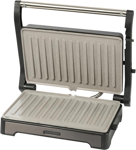 STARCREST Sandwich-Maker 180° Öffnung im Kontaktgrill bzw. Panini Grill Format, 23x15cm Antihaft Sandwichtoaster mit Keramik-Platten für Sandwiches, Fleisch und Gemüse, 1000W, LED-Licht, rutschfest STARCREST Sandwich-Maker 180° Öffnung im Kontaktgrill bzw. Panini Grill Format, 23x15cm Antihaft Sandwichtoaster mit Keramik-Platten für Sandwiches, Fleisch und Gemüse, 1000W, LED-Licht, rutschfest von STARCREST