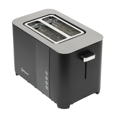 STARCREST Smart Toaster 2 Scheiben, Toaster breiter Schlitz perfekt für Frühstücks-Toast, Toaster mit Display geeignet für XXL Scheiben, 850Watt Toster Schwarz Matt STARCREST Smart Toaster 2 Scheiben, Toaster breiter Schlitz perfekt für Frühstücks-Toast, Toaster mit Display geeignet für XXL Scheiben, 850Watt Toster Schwarz Matt von STARCREST