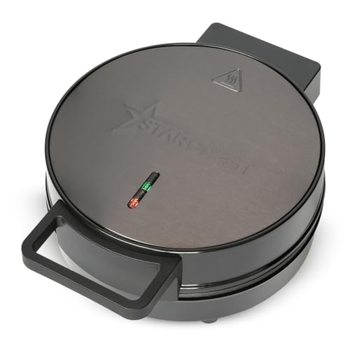 Starcrest Waffeleisen Herzform für 5 Waffeln - pflegeleichter Waffle Maker mit Cool-Touch-Griff, 1200W, rutschfeste Füße, antihaftbeschichtet, Kontrollleuchte, Edelstahl-Schwarz Starcrest Waffeleisen Herzform für 5 Waffeln - pflegeleichter Waffle Maker mit Cool-Touch-Griff, 1200W, rutschfeste Füße, antihaftbeschichtet, Kontrollleuchte, Edelstahl-Schwarz von STARCREST