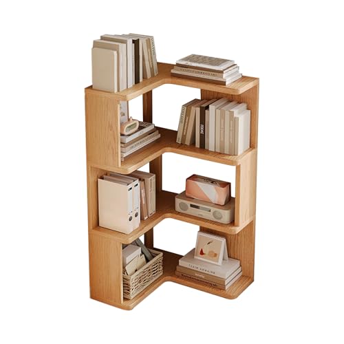 Eckregal Stehend aus Massivholz | Bücherregal Holz| Bücherregal Eckschrank mit Brettern | Platzsparendes Eckregal Wohnzimmer & Schlafzimmer original Wood Color 23.6 * 23.6 * 38.6in Eckregal Stehend aus Massivholz | Bücherregal Holz| Bücherregal Eckschrank mit Brettern | Platzsparendes Eckregal Wohnzimmer & Schlafzimmer original Wood Color 23.6 * 23.6 * 38.6in von STARHMLUX
