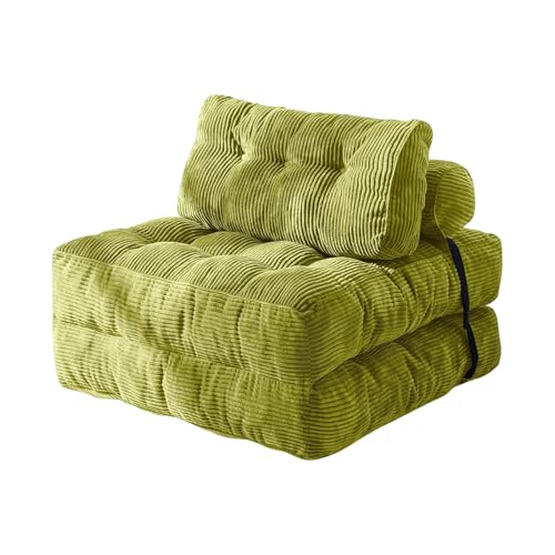Einzel klappcouch - Small Schlaf Sofa Modulares Design platzsparend Keine Montage für Kleine Wohnungen Green 33.5 * 33.5 * 23.6in von STARHMLUX