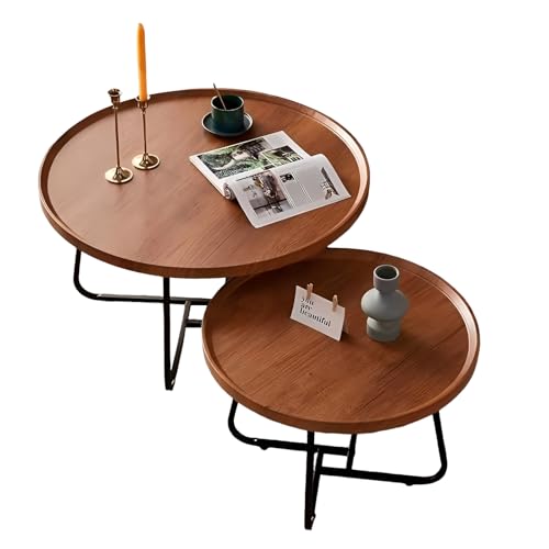 STARHMLUX Couchtisch Ausziehbar Holz - Kleiner Runde Couchtische Verdicktes Vierkantrohr mit Breiter Tischplatte, Geeignet füR Kleine RäUme Natural 27.6 * 27.6 * 18.1in + 19.7 * 19.7 * 15.4in STARHMLUX Couchtisch Ausziehbar Holz - Kleiner Runde Couchtische Verdicktes Vierkantrohr mit Breiter Tischplatte, Geeignet füR Kleine RäUme Natural 27.6 * 27.6 * 18.1in + 19.7 * 19.7 * 15.4in von STARHMLUX