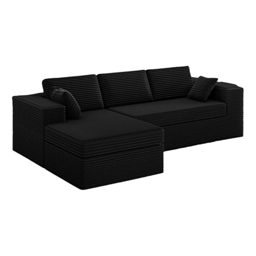 STARHMLUX Eckschlafsofa - 2-Sitzer Relax Bodensofa Modulares Design Keine Montage Erforderlich Platzsparend für Kleine Wohnungen Black 110.2 * 68.9 * 32.7in STARHMLUX Eckschlafsofa - 2-Sitzer Relax Bodensofa Modulares Design Keine Montage Erforderlich Platzsparend für Kleine Wohnungen Black 110.2 * 68.9 * 32.7in von STARHMLUX