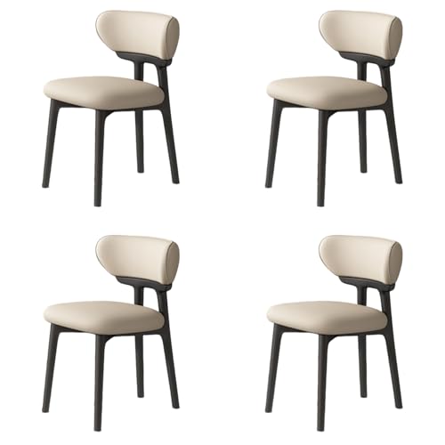 STARHMLUX EsszimmerstüHle Holz 2/4/6er Set - Moderne Stühle Esszimmer mit Bequeme Rückenlehne Pflegeleicht für den Essbereich Black +Light Khaki 4pc STARHMLUX EsszimmerstüHle Holz 2/4/6er Set - Moderne Stühle Esszimmer mit Bequeme Rückenlehne Pflegeleicht für den Essbereich Black +Light Khaki 4pc von STARHMLUX