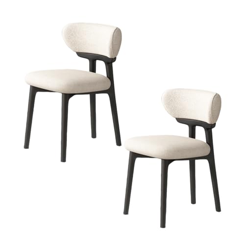 STARHMLUX EsszimmerstüHle Holz 2/4/6er Set - Moderne Stühle Esszimmer mit Bequeme Rückenlehne Pflegeleicht für den Essbereich Black +beige 2pc STARHMLUX EsszimmerstüHle Holz 2/4/6er Set - Moderne Stühle Esszimmer mit Bequeme Rückenlehne Pflegeleicht für den Essbereich Black +beige 2pc von STARHMLUX