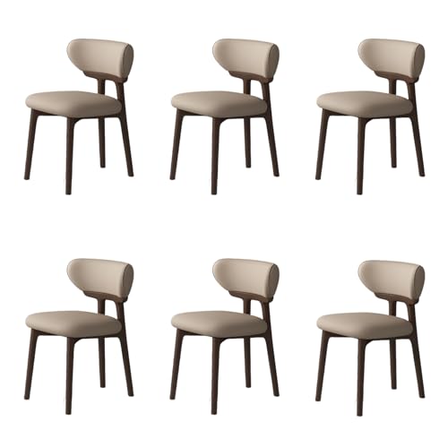STARHMLUX EsszimmerstüHle Holz 2/4/6er Set - Moderne Stühle Esszimmer mit Bequeme Rückenlehne Pflegeleicht für den Essbereich Dark Walnut +Dark Khaki 6pc STARHMLUX EsszimmerstüHle Holz 2/4/6er Set - Moderne Stühle Esszimmer mit Bequeme Rückenlehne Pflegeleicht für den Essbereich Dark Walnut +Dark Khaki 6pc von STARHMLUX