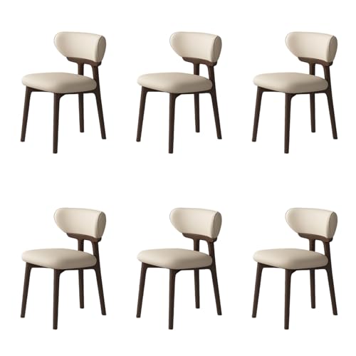 STARHMLUX EsszimmerstüHle Holz 2/4/6er Set - Moderne Stühle Esszimmer mit Bequeme Rückenlehne Pflegeleicht für den Essbereich Dark Walnut +Light Khaki 6pc STARHMLUX EsszimmerstüHle Holz 2/4/6er Set - Moderne Stühle Esszimmer mit Bequeme Rückenlehne Pflegeleicht für den Essbereich Dark Walnut +Light Khaki 6pc von STARHMLUX