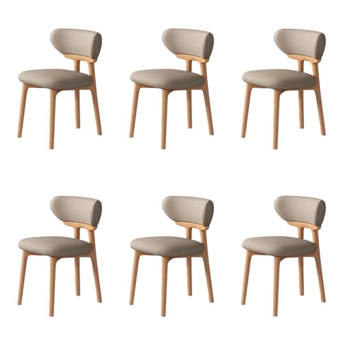 STARHMLUX EsszimmerstüHle Holz 2/4/6er Set - Moderne Stühle Esszimmer mit Bequeme Rückenlehne Pflegeleicht für den Essbereich Light Walnut +Dark Khaki 6pc STARHMLUX EsszimmerstüHle Holz 2/4/6er Set - Moderne Stühle Esszimmer mit Bequeme Rückenlehne Pflegeleicht für den Essbereich Light Walnut +Dark Khaki 6pc von STARHMLUX
