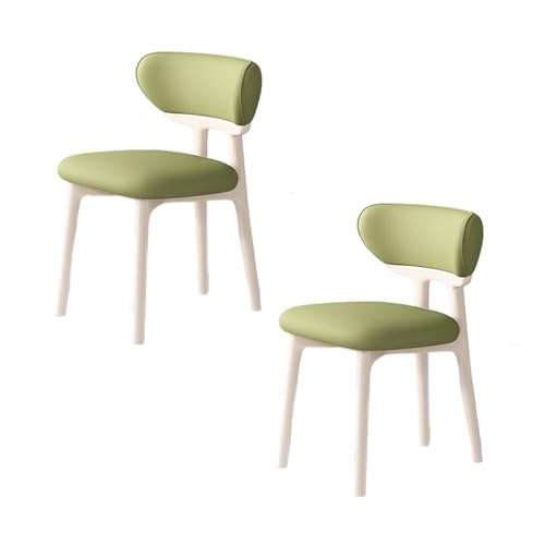 STARHMLUX EsszimmerstüHle Holz 2/4/6er Set - Moderne Stühle Esszimmer mit Bequeme Rückenlehne Pflegeleicht für den Essbereich White +Green 2pc STARHMLUX EsszimmerstüHle Holz 2/4/6er Set - Moderne Stühle Esszimmer mit Bequeme Rückenlehne Pflegeleicht für den Essbereich White +Green 2pc von STARHMLUX