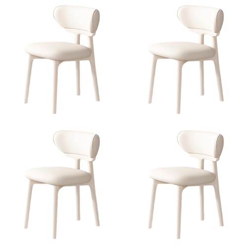 STARHMLUX EsszimmerstüHle Holz 2/4/6er Set - Moderne Stühle Esszimmer mit Bequeme Rückenlehne Pflegeleicht für den Essbereich White +White 4pc STARHMLUX EsszimmerstüHle Holz 2/4/6er Set - Moderne Stühle Esszimmer mit Bequeme Rückenlehne Pflegeleicht für den Essbereich White +White 4pc von STARHMLUX