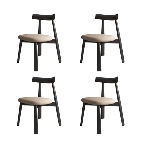 STARHMLUX EsszimmerstüHle Holz 2/4/6er Set - Moderne Stühle Esszimmer mit Bequeme Rückenlehne für den Essbereich Black +Dark Khaki 4pc STARHMLUX EsszimmerstüHle Holz 2/4/6er Set - Moderne Stühle Esszimmer mit Bequeme Rückenlehne für den Essbereich Black +Dark Khaki 4pc von STARHMLUX