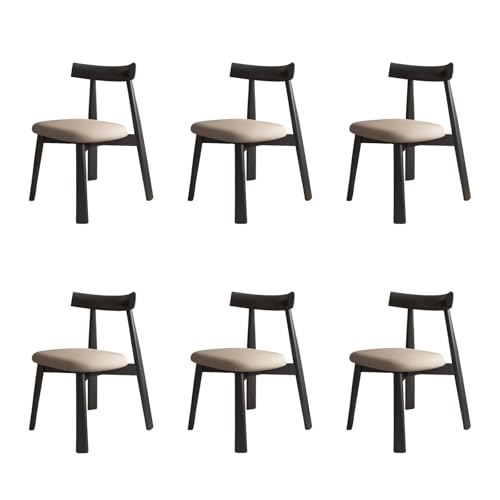 STARHMLUX EsszimmerstüHle Holz 2/4/6er Set - Moderne Stühle Esszimmer mit Bequeme Rückenlehne für den Essbereich Black +Dark Khaki 6pc STARHMLUX EsszimmerstüHle Holz 2/4/6er Set - Moderne Stühle Esszimmer mit Bequeme Rückenlehne für den Essbereich Black +Dark Khaki 6pc von STARHMLUX