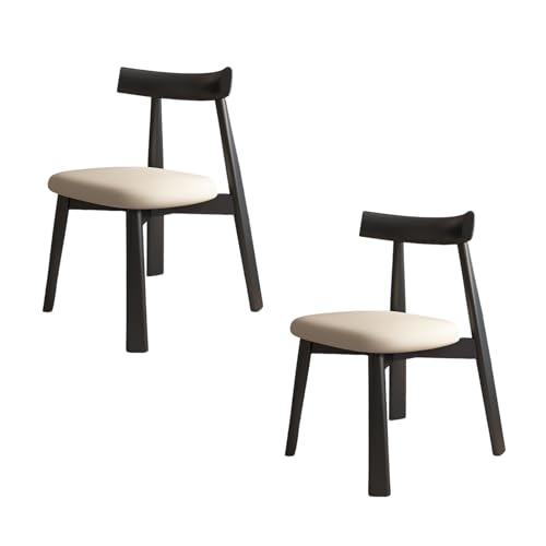 STARHMLUX EsszimmerstüHle Holz 2/4/6er Set - Moderne Stühle Esszimmer mit Bequeme Rückenlehne für den Essbereich Black +Light Khaki 2pc STARHMLUX EsszimmerstüHle Holz 2/4/6er Set - Moderne Stühle Esszimmer mit Bequeme Rückenlehne für den Essbereich Black +Light Khaki 2pc von STARHMLUX