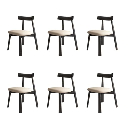 STARHMLUX EsszimmerstüHle Holz 2/4/6er Set - Moderne Stühle Esszimmer mit Bequeme Rückenlehne für den Essbereich Black +Light Khaki 6pc STARHMLUX EsszimmerstüHle Holz 2/4/6er Set - Moderne Stühle Esszimmer mit Bequeme Rückenlehne für den Essbereich Black +Light Khaki 6pc von STARHMLUX