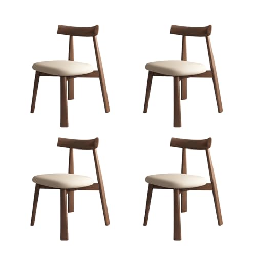 STARHMLUX EsszimmerstüHle Holz 2/4/6er Set - Moderne Stühle Esszimmer mit Bequeme Rückenlehne für den Essbereich Dark Walnut +Light Khaki 4pc STARHMLUX EsszimmerstüHle Holz 2/4/6er Set - Moderne Stühle Esszimmer mit Bequeme Rückenlehne für den Essbereich Dark Walnut +Light Khaki 4pc von STARHMLUX